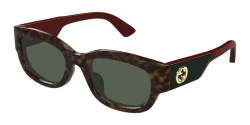 Gucci GG 1667SK ASIAN FIT - 002 TORTOISE green