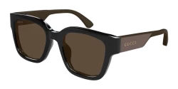 Gucci GG 1670SK ASIAN FIT  - 004 BLACK brown