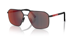 Prada PS A50 S -  DG008F BLACK RUBBER dark grey mirror blue/red