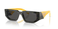 Prada PR 09ZS - 19D5S0 BLACK YELLOW MARBLE dark grey