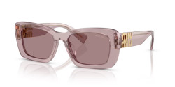 Miu Miu MU 07YS - 12W20I TRANSPARENT MAUVE light purple brown