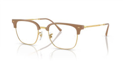 Ray-Ban RX 7216 NEW CLUBMASTER - 8342 BEIGE ON GOLD