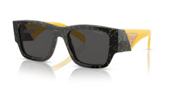 Prada PR 10ZS - 19D5S0 BLACK/YELLOW MARBLE dark grey