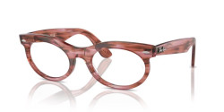 Ray-Ban RX 2242V Wayfarer Oval - 8363 STRIPED TRANSPARENT PINK