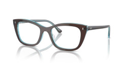 Ray-Ban RX 5433 - 8366 BROWN ON TRANSPARENT BLUE