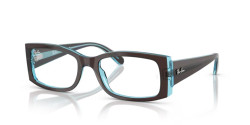 Ray-Ban RX 5434 MIRIAM - 8366 BROWN ON TRANSPARENT BLUE