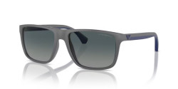 Emporio Armani EA 4033 -  50604U MATTE GREY gradient blue polarized