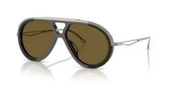 Emporio Armani EA 4242U - 621473 SHINY OLIVE GREEN dark brown