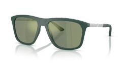 Emporio Armani EA 4237 - 61906R MATTE DARK GREEN green mirror green