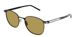 Saint Laurent SL 747 - 009 GUNMETAL/CRYSTAL brown