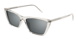 Saint Laurent SL 737 MICA THIN - 004 BEIGE silver mirror