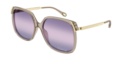 Chloe CH 0286S - 004 LIGHT BROWN triple gradient violet/light pink/blue