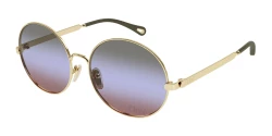 Chloe CH 0281S - 004 SHINY CLASSIC GOLD triple gradient green / indigo / rust