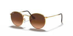 Ray-Ban RB 3447 ROUND METAL - 9001A5 LIGHT BRONZE pink/brown gradient