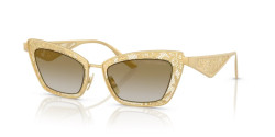 Dolce&Gabbana DG 2311 - 12246E MATTE GOLD grad light brown mirror gold
