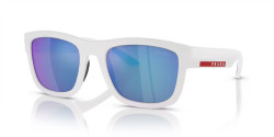 Prada PS 01 ZS - TWK08R WHITE RUBBER light green mirror blue