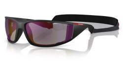 Prada PS A04S - 1BO10J MATTE BLACK dark blue mirror violet