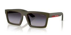 Prada PS A07S - 15X09U MATTE GREEN/BLACK RUBBER grey gradient