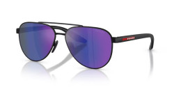 Prada PS A52S - DG005U BLACK RUBBER dark blue mirror violet