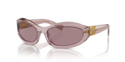 Miu Miu MU 14ZS - 12W20I MAUVE TRANSPARENT light purple brown