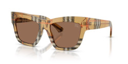 Burberry BE 4449 - 414673 CHECK SAND dark brown