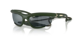 Burberry BE 4462 - 41556G RUBBER GREEN grey mirror black