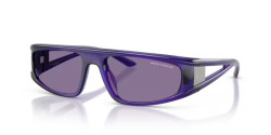Armani Exchange AX 4159SU - 8385AK SHINY TRANSPARENT VIOLET violet mirror internal silver
