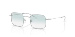 Armani Exchange AX 2055S - 60453F SHINY SILVER clear gradient light blue