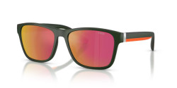 Polo Ralph Laurent PH 4229U - 55966Q MATTE DARK GREEN orange mirror red