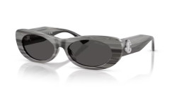 Jimmy Choo JC 5038BU - 506387 STRIPED BLACK dark grey