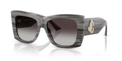 Jimmy Choo JC 5036B - 50638G STRIPED BLACK gradient gray