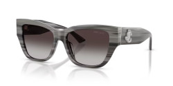 Jimmy Choo JC 5039BU - 50638G STRIPED BLACK gradient gray