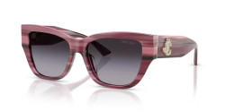Jimmy Choo JC 5039BU - 50648G STRIPED CRANBERRY gradient gray