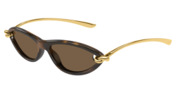 Bottega Veneta BV 1390S - 002 HAVANA/GOLD brown