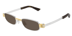 Bottega Veneta BV 1381S - 001 SILVER brown