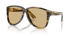 Miu Miu MU A08S - 25E1OR STRIPED LODEN yellow