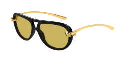 Bottega Veneta BV 1418S - 001 BLACK yellow