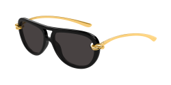 Bottega Veneta BV 1418S - 005 BLACK grey