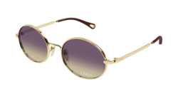 Chloe CH 0326S - 001 GOLD violet gradient double