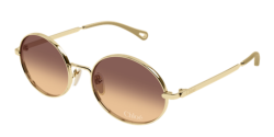 Chloe CH 0326S - 004 GOLD brown gradient double