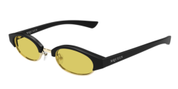 Alexander McQueen AM 0534S - 003 BLACK yellow