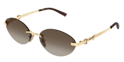 Gucci GG 2051S - 004 GOLD brown gradient