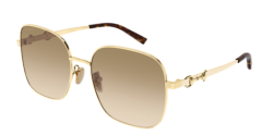 Gucci GG 2053S - 004 GOLD/IVORY brown gradient