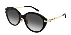 Gucci GG 2056SA - 001 BLACK/GOLD grey gradient