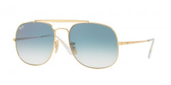 Ray-Ban RB 3561 THE GENERAL 001/3F  GOLD, blue gradient