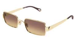 Chloe CH 0354S - 002 GOLD brown double gradient