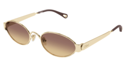 Chloe CH 0355S - 002 GOLD brown double gradient