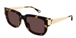 Chloe CH 0351S - 003 HAVANA/GOLD violet
