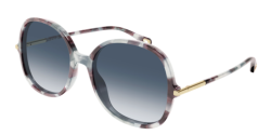 Chloe CH 0383S - 001 HAVANA blue multi treatment