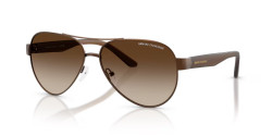 Armani Exchange AX 2034S - 605813 MATTE DARK BROWN gradient brown